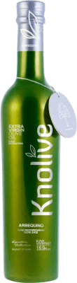 Spedizione Gratuita | Olio d'Oliva Hispasur Knolive EVO Extra Vergine Andalusia Spagna Arbequina Bottiglia Medium 50 cl Vetro
