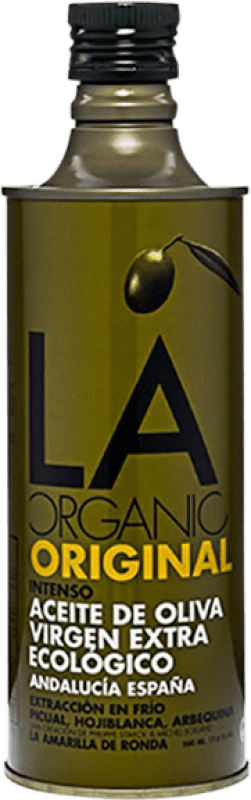 Envio grátis | Azeite de Oliva La Amarilla de Ronda LA Organic Original Intenso Andaluzia Espanha Lata 50 cl