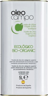 Kostenloser Versand | Olivenöl Oleocampo E-NOL Extra Nativ Andalusien Spanien Picual Eco — Biologisch Spezialdose 5 L