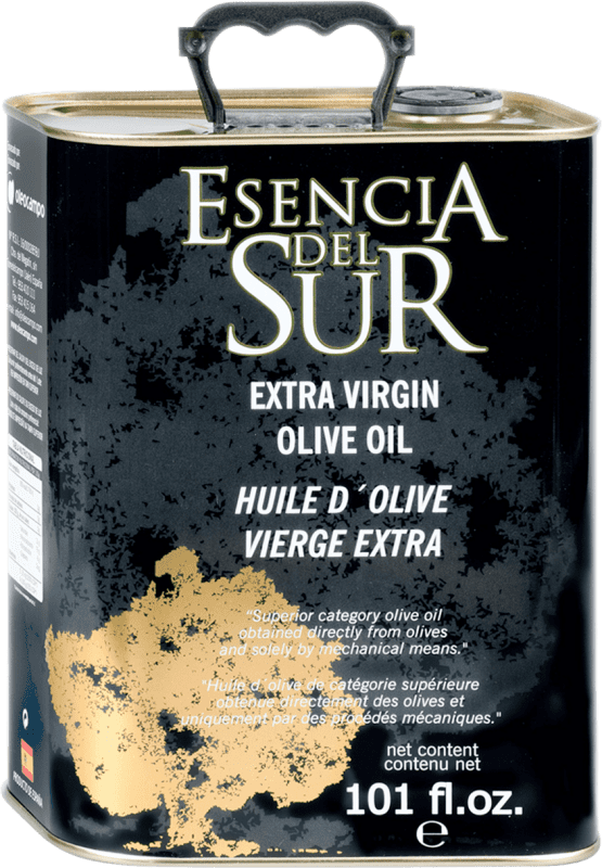 24,95 € | Huile d'Olive Oleocampo Esencia del Sur Andalousie Espagne Picual Boîte Métallique Spéciale 3 L