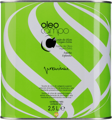 オリーブオイル Oleocampo Picual — ピクアル Premium — プレミアム, EVOO エキストラバージン スペシャル缶 2,5 L
