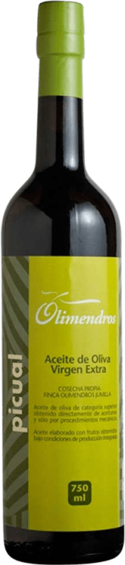 Envío gratis | Aceite de Oliva Olimendros AOVE Virgen Extra Región de Murcia España Picual 75 cl Vidrio