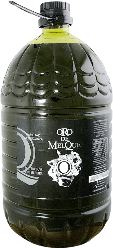 Envio grátis | Azeite de Oliva Oro de Melque AOVE Virgem Extra Castela-Mancha Espanha Cornicabra Garrafão 5 L PET