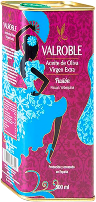 Spedizione Gratuita | Olio d'Oliva Potosí 10 Valroble Fusión D.O. Sierra de Segura Andalusia Spagna Picual Latta Media 50 cl