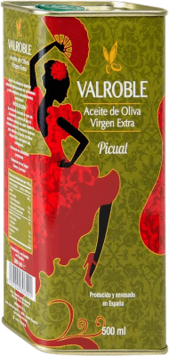 Envio grátis | Azeite de Oliva Potosí 10 Valroble D.O. Sierra de Segura Andaluzia Espanha Picual Lata 50 cl