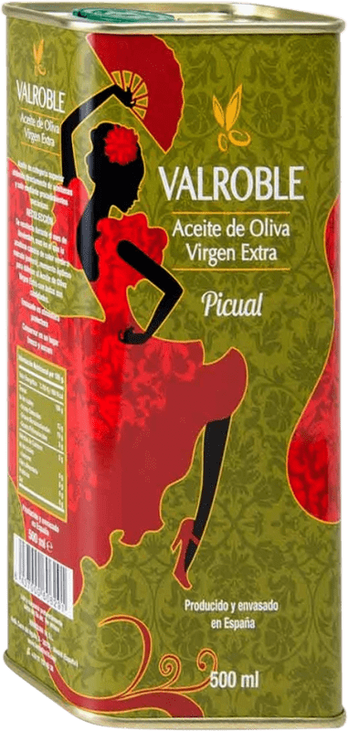 Envío gratis | Aceite de Oliva Potosí 10 Valroble AOVE Virgen Extra D.O. Sierra de Segura Andalucía España Picual Lata 50 cl