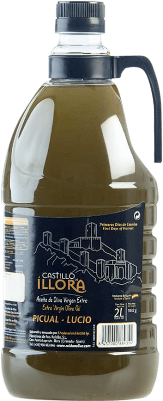 Envío gratis | Aceite de Oliva Roldán 1895 Castillo de Íllora PET D.O. Poniente de Granada Andalucía España Garrafa 2 L