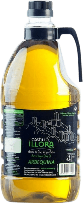 Envío gratis | Aceite de Oliva Roldán 1895 Castillo de Íllora PET D.O. Poniente de Granada Andalucía España Arbequina Garrafa 2 L