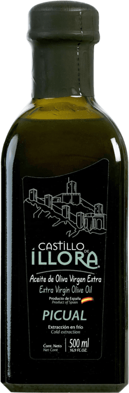 Spedizione Gratuita | Olio d'Oliva Roldán 1895 Castillo de Íllora Vidrio D.O. Poniente de Granada Andalusia Spagna Picual Bottiglia Medium 50 cl