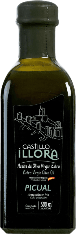 Kostenloser Versand | Olivenöl Roldán 1895 Castillo de Íllora E-NOL Extra Nativ D.O. Poniente de Granada Andalusien Spanien Picual Medium-Flasche 50 cl Glas