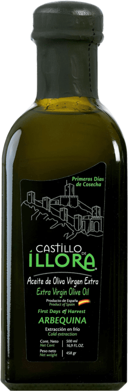 Spedizione Gratuita | Olio d'Oliva Roldán 1895 Castillo de Íllora Vidrio D.O. Poniente de Granada Andalusia Spagna Arbequina Bottiglia Medium 50 cl