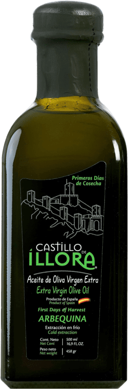 Free Shipping | Olive Oil Roldán 1895 Castillo de Íllora D.O. Poniente de Granada Andalusia Spain Arbequina Medium Bottle 50 cl Glass