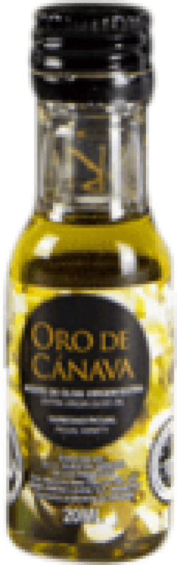 75,95 € | 100 units box Olive Oil Ntra. Sra. de los Remedios Oro de Cánava D.O. Sierra Mágina Andalusia Spain Picual Miniature Bottle 2 cl PET