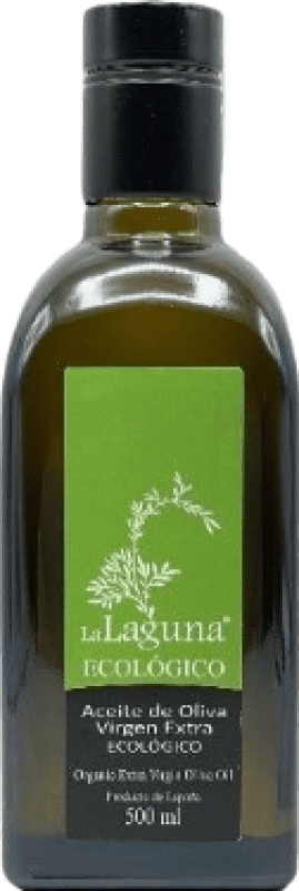 Kostenloser Versand | Olivenöl Sucesores Hnos. López La Laguna Coupage, E-NOL Extra Nativ D.O. Baena Córdoba Spanien Eco — Biologisch Medium-Flasche 50 cl Glas
