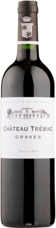 Kostenloser Versand | Rotwein Vignobles de Butler. Château Trébiac Rouge A.O.C. Graves Bordeaux Frankreich Merlot, Cabernet Sauvignon 75 cl