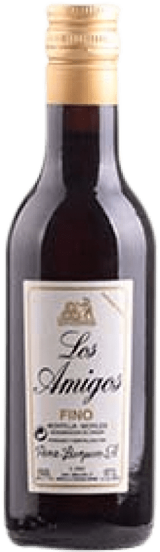 10,95 € Kostenloser Versand | Likörwein Pérez Barquero Los Amigos Fino D.O. Montilla-Moriles Kleine Flasche 18 cl