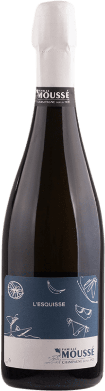 Free Shipping | White sparkling Cédric Moussé L'Esquisse A.O.C. Champagne Champagne France Pinot Black, Pinot Meunier 75 cl