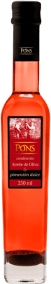 11,95 € Envio grátis | Azeite de Oliva Clos Pons Pimentón Dulce Garrafa Pequena 25 cl