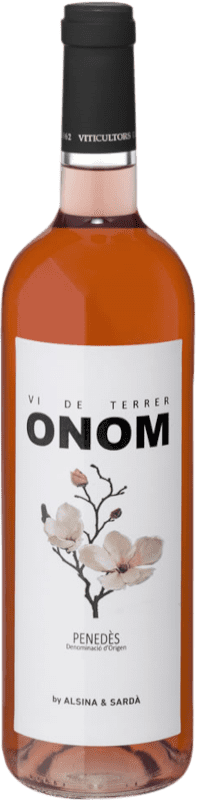 4,95 € | ロゼワイン Alsina Sardà Onom Rosat D.O. Penedès カタロニア スペイン Merlot, Cabernet Sauvignon 75 cl