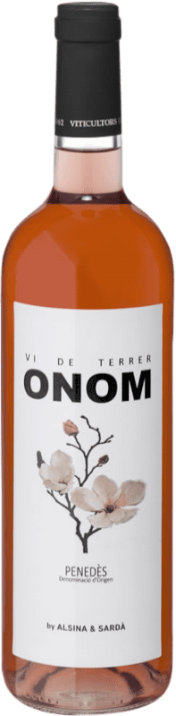 4,95 € | Vino Rosado Alsina Sardà Onom D.O. Penedès Cataluña España Merlot, Cabernet Sauvignon 75 cl