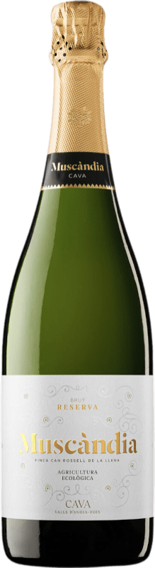 Бесплатная доставка | Белое игристое вино Muscàndia Extra Brut — Экстра Брют Резерва D.O. Cava Испания Macabeo — Макабео, Xarel·lo — Шарелло, Parellada — Парельяда 75 cl