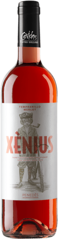 Kostenloser Versand | Roséwein Covides Xènius D.O. Penedès Katalonien Spanien Tempranillo, Merlot 75 cl