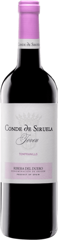 Бесплатная доставка | Красное вино Frutos Villar Conde Siruela Молодой D.O. Ribera del Duero Испания Tempranillo 75 cl