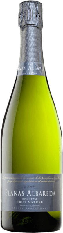 Kostenloser Versand | Weißer Sekt Planas Albareda Brut Nature Reserve — Gereift D.O. Cava Spanien Macabeo, Xarel·lo, Chardonnay, Parellada 75 cl