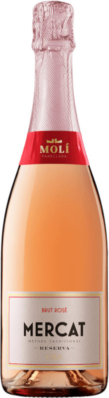 送料無料 | ロゼスパークリングワイン Molí Parellada Mercat Rosé Brut 予約 D.O. Cava スペイン Grenache, Pinot Black 75 cl