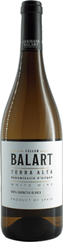 免费送货 | 白酒 Celler Balart Blanc D.O. Terra Alta 加泰罗尼亚 西班牙 Grenache White 75 cl