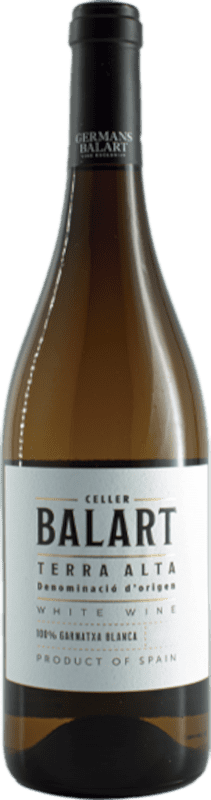 Free Shipping | White Wine Celler Balart D.O. Terra Alta Catalonia Spain Garnacha — Grenache 75 cl