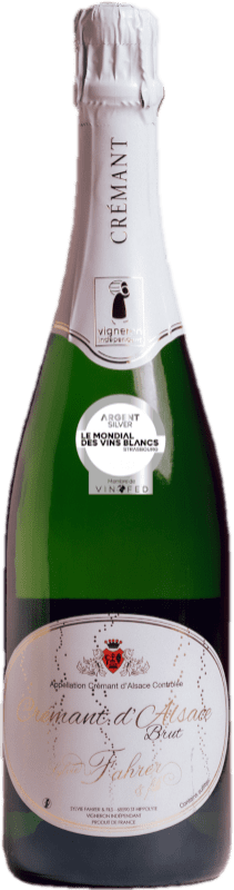 送料無料 | 白のスパークリングワイン Sylvie Fahrer Brut — ブリュット A.O.C. Crémant d'Alsace アルザス フランス Riesling — リースリング, Pinot Blanc — ピノ・ブラン 75 cl