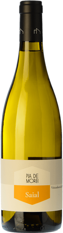 Бесплатная доставка | Белое вино Pla de Morei Saial Каталония Испания Grenache White, Chardonnay, Incroccio Manzoni 75 cl