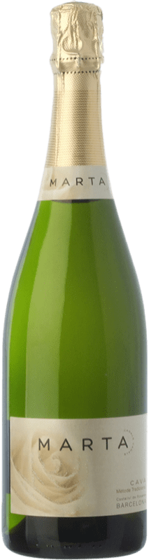 Envoi gratuit | Blanc mousseux Caves Ramón Canals Marta Brut Nature Réserve D.O. Cava Espagne Macabeo, Xarel·lo, Parellada Demi- Bouteille 37 cl