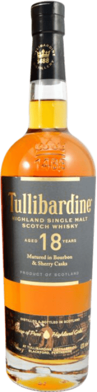 Envoi gratuit | Single Malt Whisky Tullibardine Royaume-Uni 18 Ans 70 cl