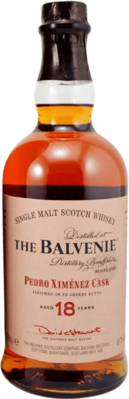 Kostenloser Versand | Single Malt Whisky Balvenie Pedro Ximénez Cask Großbritannien 18 Jahre 70 cl