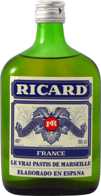 Aperitivo Pastis Pernod Ricard 1980's Espécime de Colecionador Garrafa Quadril 50 cl