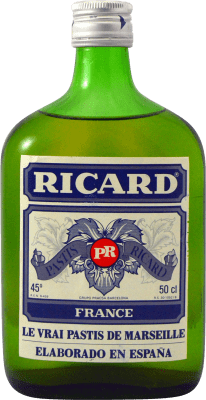 Pastis Pernod Ricard 1980's Sammlerexemplar Kleine Flachmann 50 cl