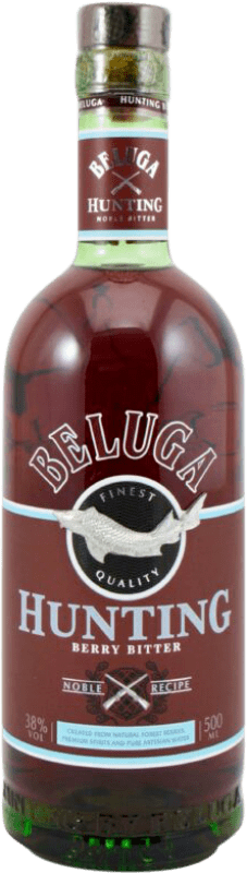 35,95 € Free Shipping | Herbal liqueur Mariinsk Beluga Hunting Berry Bitter Medium Bottle 50 cl