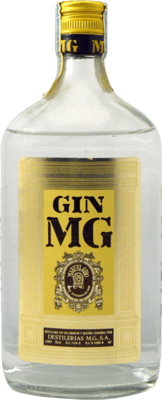 Free Shipping | Gin MG Gin 1980's Collector's Specimen Spain 75 cl