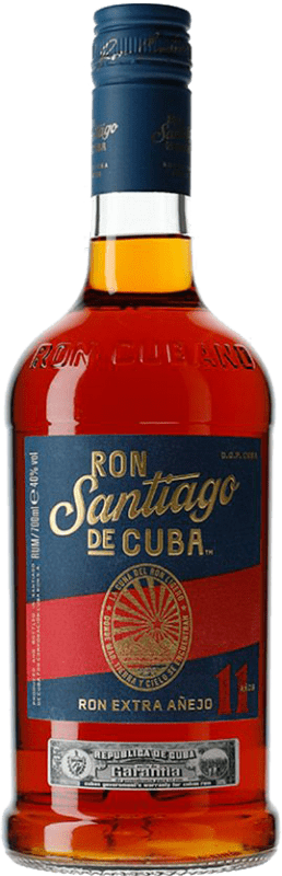 54,95 € Kostenloser Versand | Rum Cuba Ron Santiago de Cuba XA Extra Añejo — Extra Gereift 11 Jahre