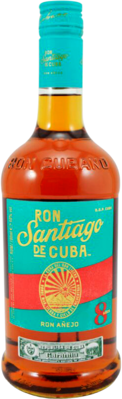 Kostenloser Versand | Rum Cuba Ron Santiago de Cuba Añejo Kuba 8 Jahre 70 cl