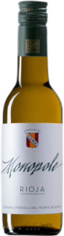 16,95 € Envoi gratuit | Boîte de 6 unités Vin blanc Norte de España - CVNE Monopole D.O.Ca. Rioja Petite Bouteille 18 cl