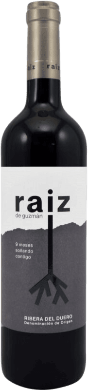 Бесплатная доставка | Красное вино Raiz de Guzmán 9 Meses Молодой D.O. Ribera del Duero Кастилия-Леон Испания Tempranillo 75 cl