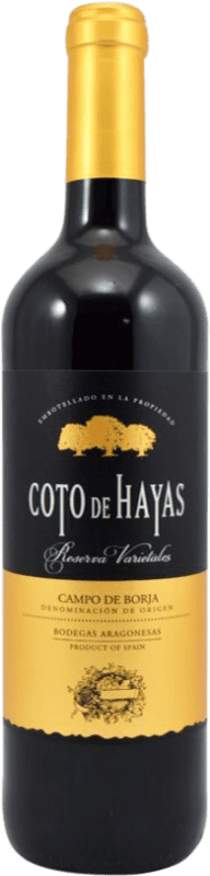 8,95 € | 红酒 Bodegas Aragonesas Coto de Hayas Varietales 预订 D.O. Campo de Borja 西班牙 Syrah, Grenache, Mazuelo 75 cl