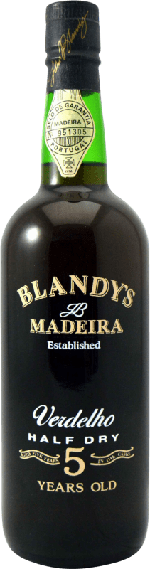 Free Shipping | Red wine Blandys Madeira Verdelho 1980's Collector's Specimen Portugal 5 Years 75 cl