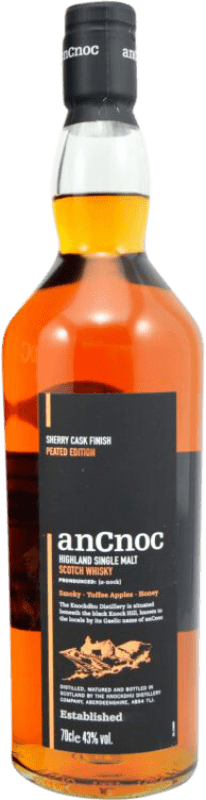 52,95 € | Whisky Single Malt anCnoc Knockdhu Sherry Cask Finish — Afinado em Barrica, Edição Limitada, Peated — Afumado Reino Unido 70 cl