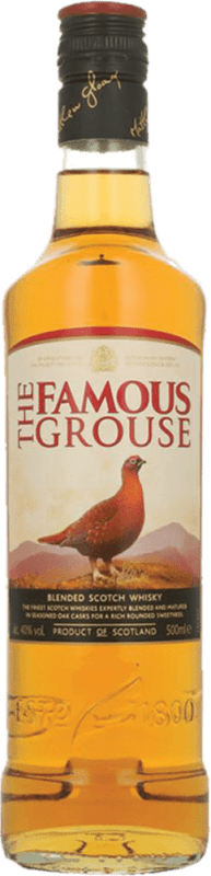 21,95 € Spedizione Gratuita | Whisky Blended Glenturret Famous Grouse PET Bottiglia Fiaschetta 50 cl