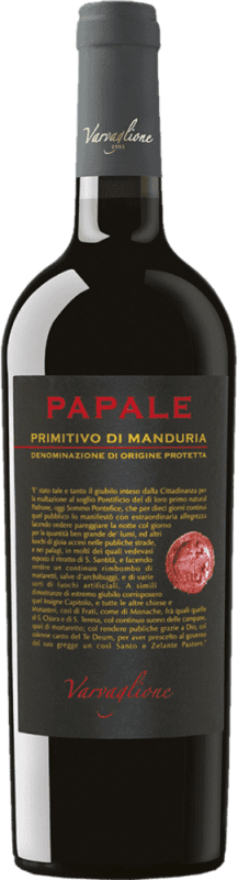 15,95 € | Vino rosso Varvaglione Papale D.O.C. Primitivo di Manduria Puglia Italia Primitivo 75 cl