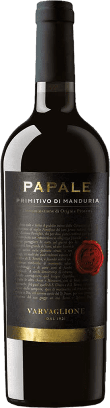 免费送货 | 红酒 Varvaglione Papale Oro D.O.C. Primitivo di Manduria 普利亚大区 意大利 Primitivo 75 cl